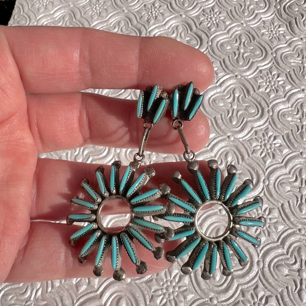 Zuni Native American Earrings.